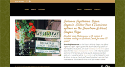 Desktop Screenshot of greenleafrestaurant.com